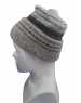 Angora wool matrix design cap grey